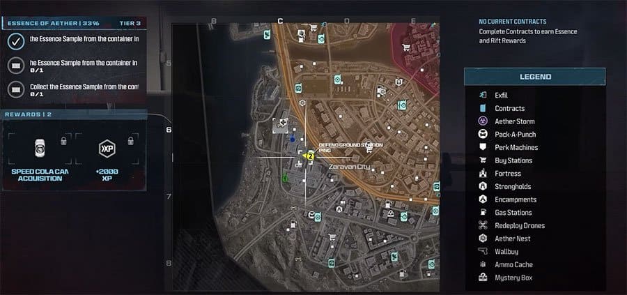 A map showing where to find the Container in Quadri Shopping Center at Zaravan City