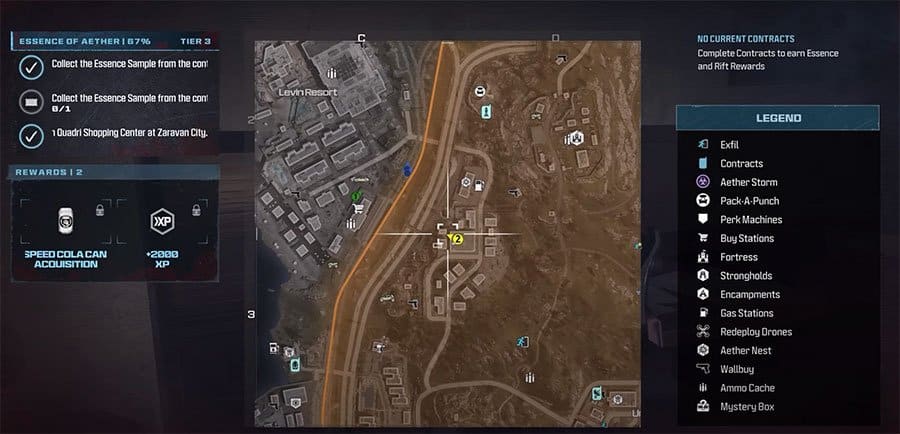 A map showing where to find the Container In Rostova Shops at Levin Resort