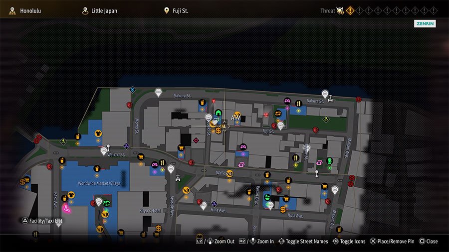 A map showing where to go to unlock Dondoko Island Guest Kunoichi Kyoko